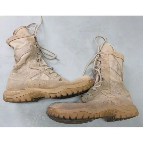 Belleville Desert Tan Military Boots Size 6 W 320 1774058‎ USA Made Vibram 8&quot;