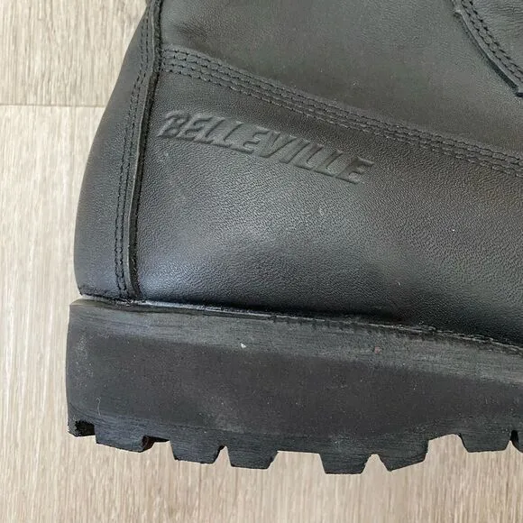 Belleville Gore-Tex Waterproof Black Leather Men's Combat Military Boots 8.5 W‎