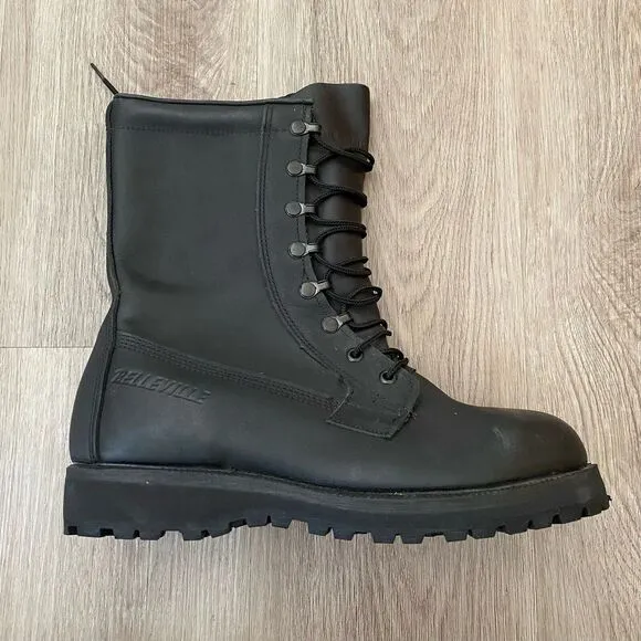 Belleville Gore-Tex Waterproof Black Leather Men's Combat Military Boots 8.5 W‎