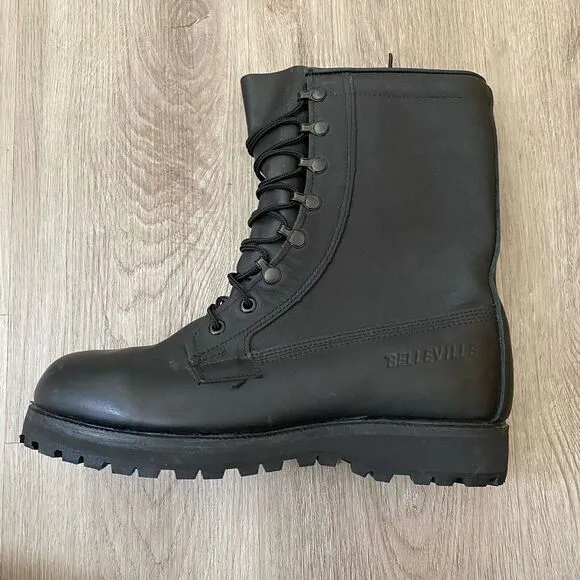Belleville Gore-Tex Waterproof Black Leather Men's Combat Military Boots 8.5 W‎
