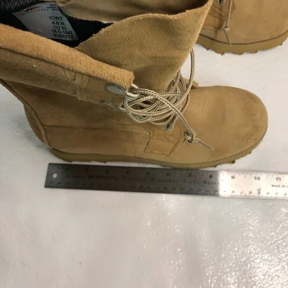 Belleville ICWT Combat Boots Tan Military Goretex Leather Mens Size 4.0R NWOT