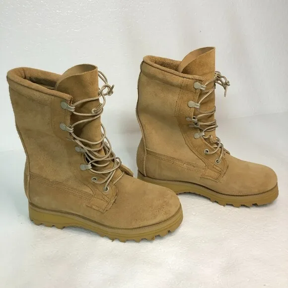 Belleville ICWT Combat Boots Tan Military Goretex Leather Mens Size 4.0R NWOT