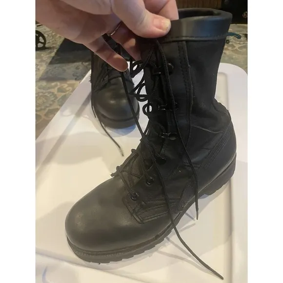 Belleville Mens Military Combat Boots BLACK Sz 5.5 ANSI Z41 PT99 M I/75 C/75