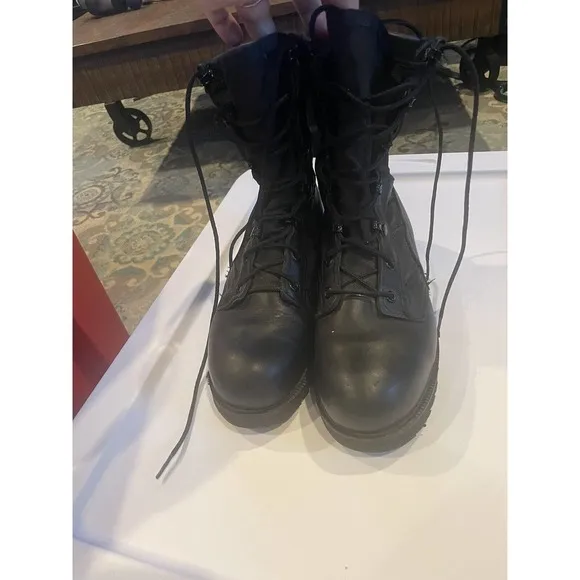 Belleville Mens Military Combat Boots BLACK Sz 5.5 ANSI Z41 PT99 M I/75 C/75