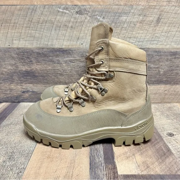 Belleville Mountain MCB 950 GoreTex Vibram Combat Hiker Boot Khaki Size 8.5W Men