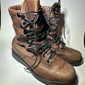 BELLEVILLE Steel Toe Flight Military Boots Brown Men's 7.5 R
