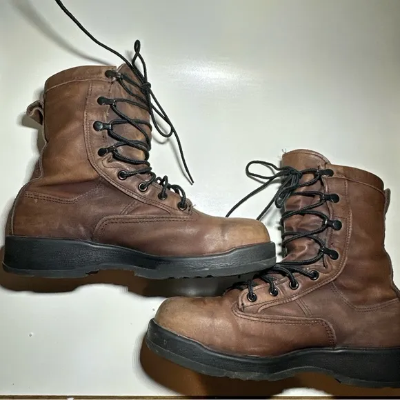 BELLEVILLE Steel Toe Flight Military Boots Brown Men's 7.5 R