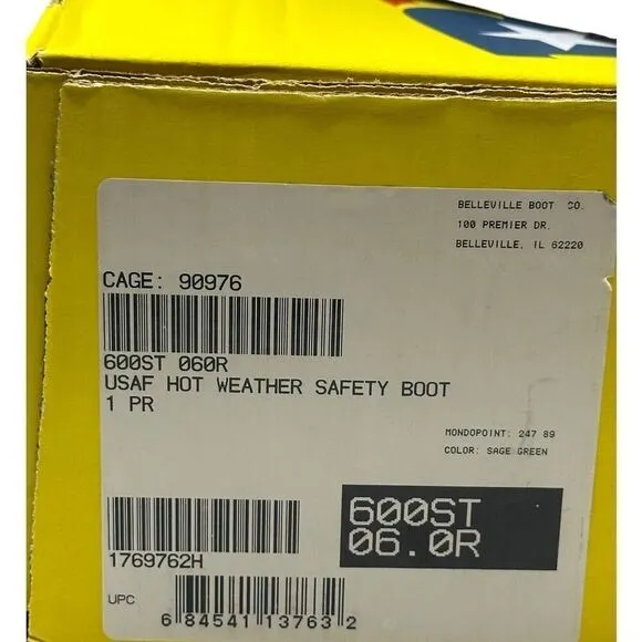 Belleville Steel Toe Military Boot (U.S.A. Made) 600ST GORE-TEX NWB MEN SZ. 6.0R
