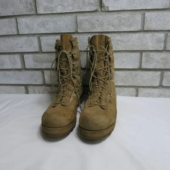 Belleville Suede Leather Canvas Combat Military Tactical Footwear Boots 11 R