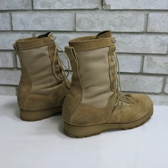Belleville Suede Leather Canvas Combat Military Tactical Footwear Boots 11 R