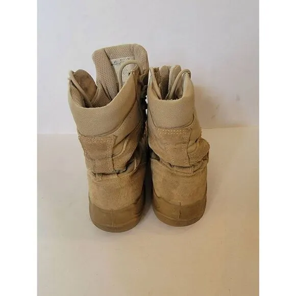 Belleville Men's Beige Lace-Up Military Combat Boots Size 9