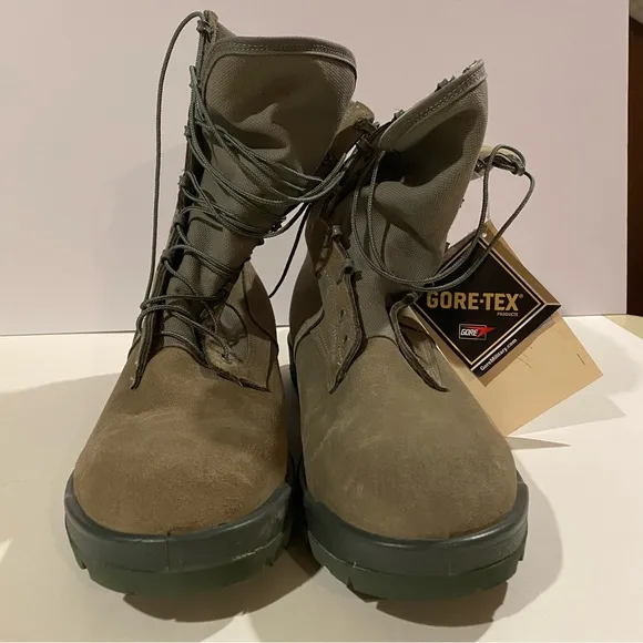 Bellville Boots Men’s 13 1/2W GrayGreen Laced Gore-Tex USAF Combat Military USA