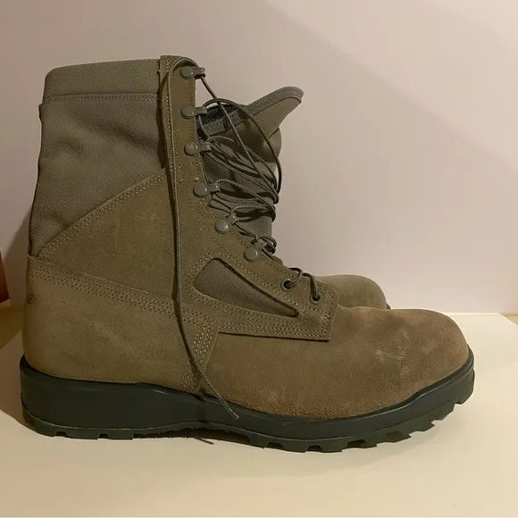 Bellville Boots Men’s 13 1/2W GrayGreen Laced Gore-Tex USAF Combat Military USA