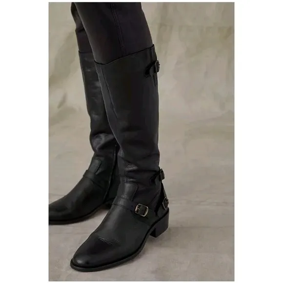 Belstaff Ladies Black Trialmaster Tall Leather‎ Riding Boots