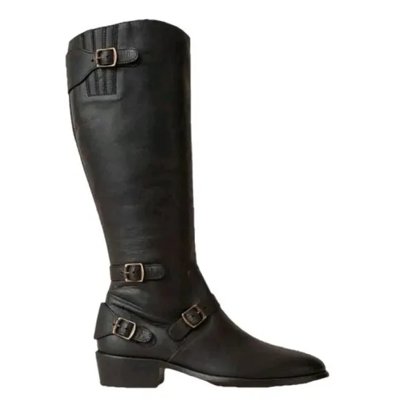 Belstaff Ladies Black Trialmaster Tall Leather‎ Riding Boots