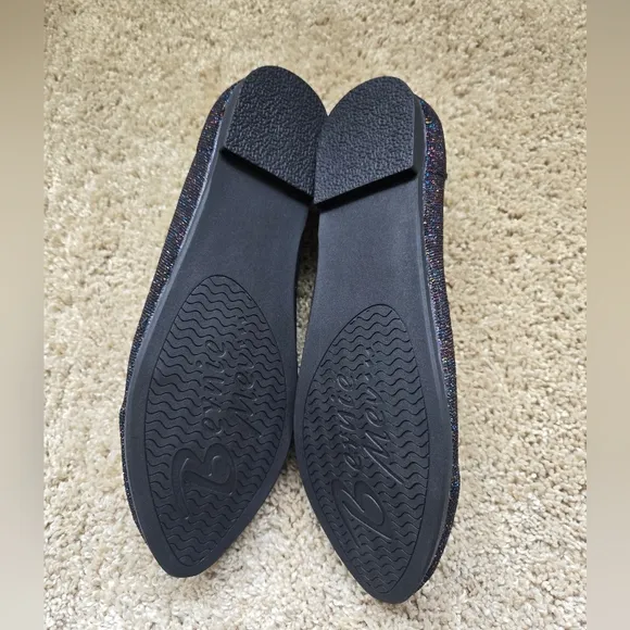 Bernie Mev Knit Flats Womens EU 39 Black Sparkle Slip On Comfort