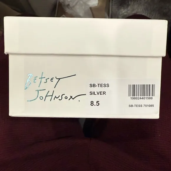 BETSY JOHNSON Elegant Silver Rhinestone Mary Jane Flats NEW IN BOX!
