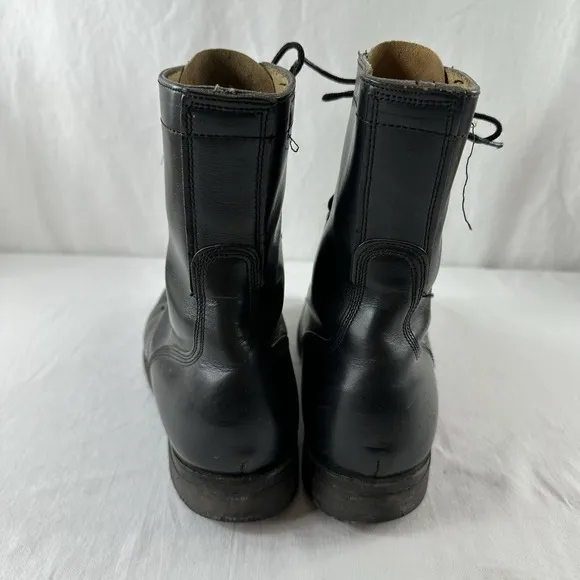 BFG BF Goodrich Vintage Black Leather Military Combat Boots Mens Size 7 W Jump