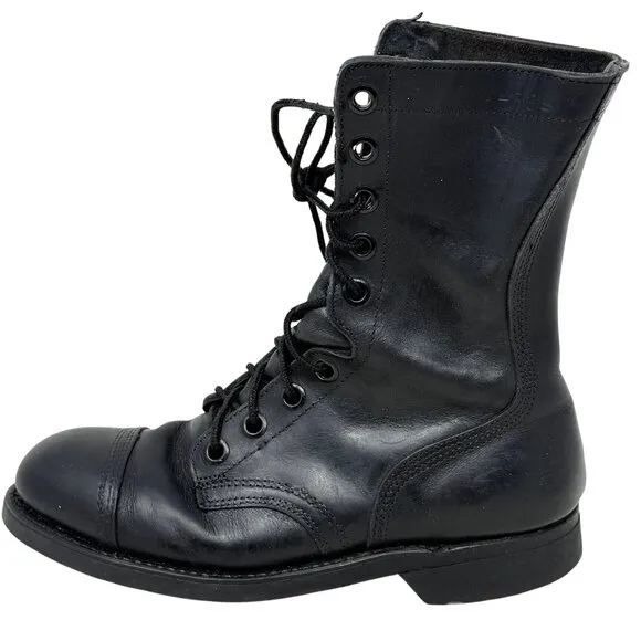 Biltrite ANSI Z41.1-1967/75 Black Vtg Combat Military Boots Steel Toe Size 5.5 R