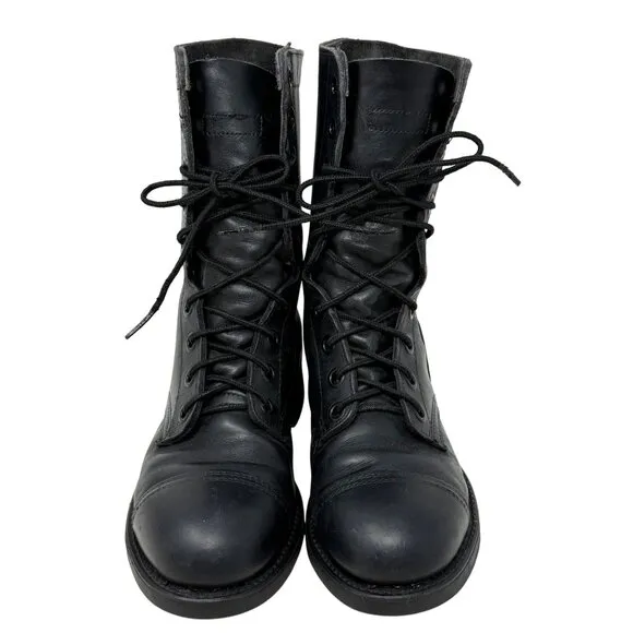 Biltrite ANSI Z41.1-1967/75 Black Vtg Combat Military Boots Steel Toe Size 5.5 R