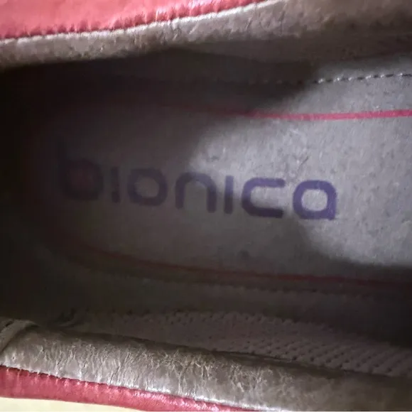 Bionica  Veridas Red Leather Slip-On Shoes
