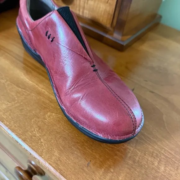 Bionica  Veridas Red Leather Slip-On Shoes