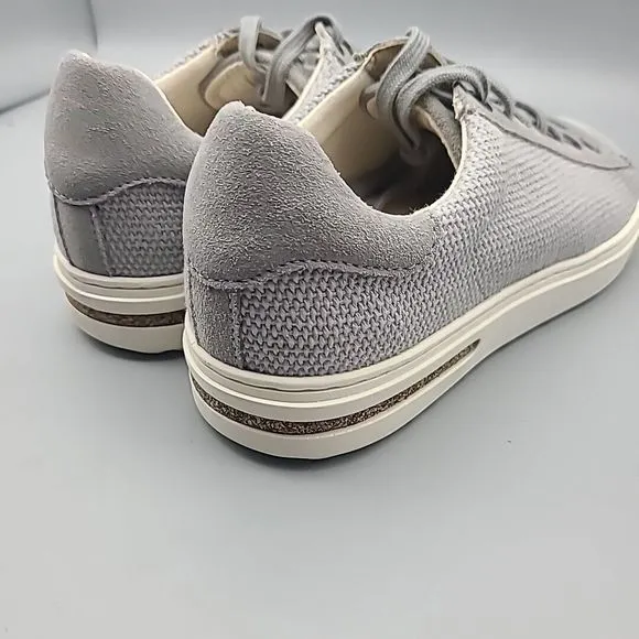 Birkenstock Bend Low II Casual Women Shoes comfort gray canvas laces 37 US 6 New