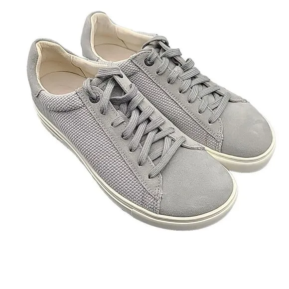 Birkenstock Bend Low II Casual Women Shoes comfort gray canvas laces 37 US 6 New