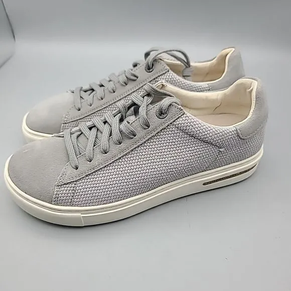 Birkenstock Bend Low II Casual Women Shoes comfort gray canvas laces 37 US 6 New