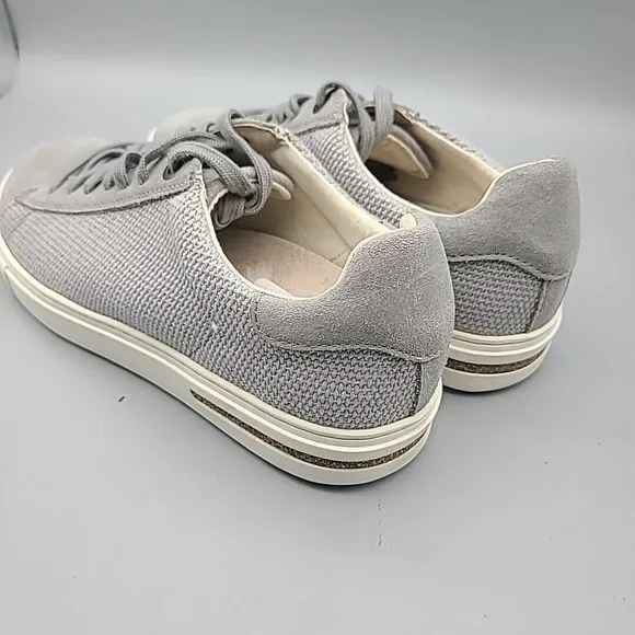 Birkenstock Bend Low II Casual Women Shoes comfort gray canvas laces 37 US 6 New