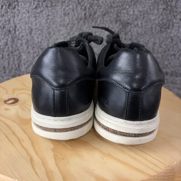 Birkenstock Bend Low Leather Sneaker Mens Size 8.5 Black Casual Shoe EU 42