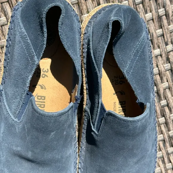Birkenstock Blue Mules &amp; Clogs Comfortable Slip-On Shoes