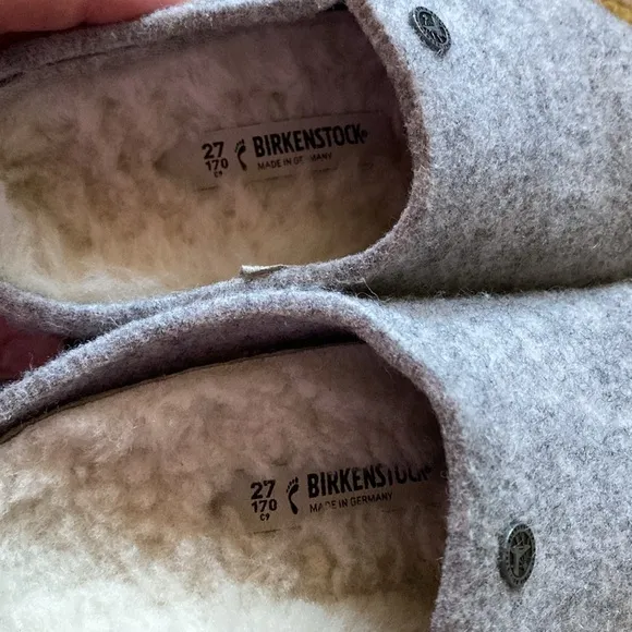 Birkenstock Kids Shearling Wool Slip on Shoes