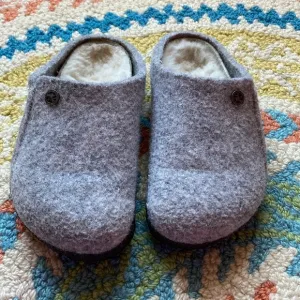 Birkenstock Kids Shearling Wool Slip on Shoes