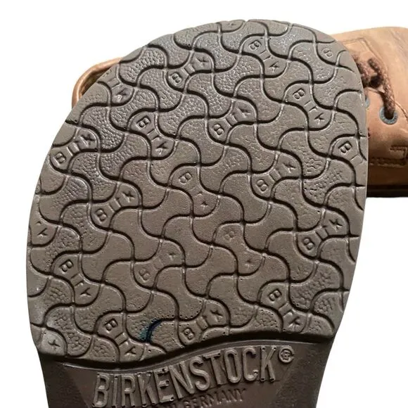 Birkenstock Memphis Oxford Shoes L 10 /M 8/EU 41 Brown Leather Lace Up Comfort
