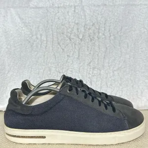Birkenstock Mens Blue Canvas Suede Bend Low Midnight Sneaker Shoes SZ EU 45 US12