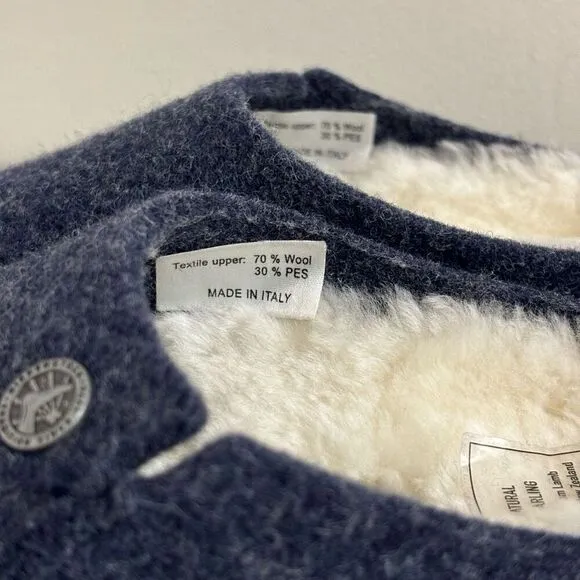 Birkenstock Zermatt Shearling Kids dark blue felt size 2