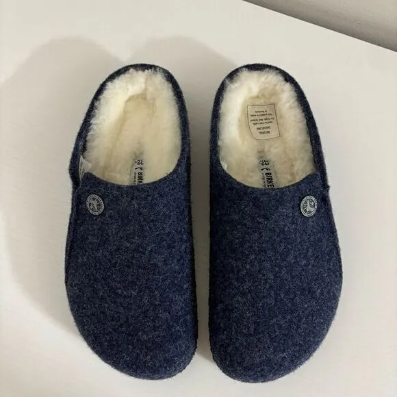 Birkenstock Zermatt Shearling Kids dark blue felt size 2