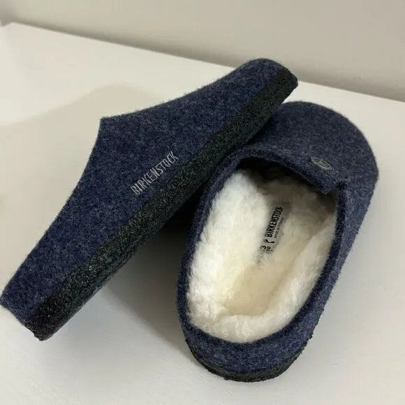 Birkenstock Zermatt Shearling Kids dark blue felt size 2