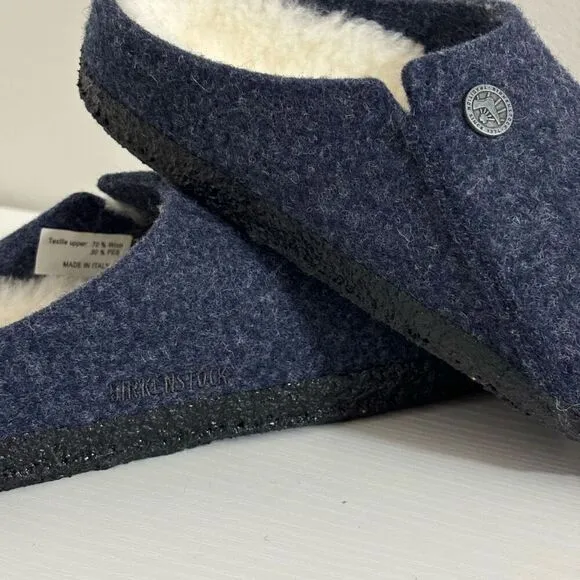 Birkenstock Zermatt Shearling Kids dark blue felt size 3