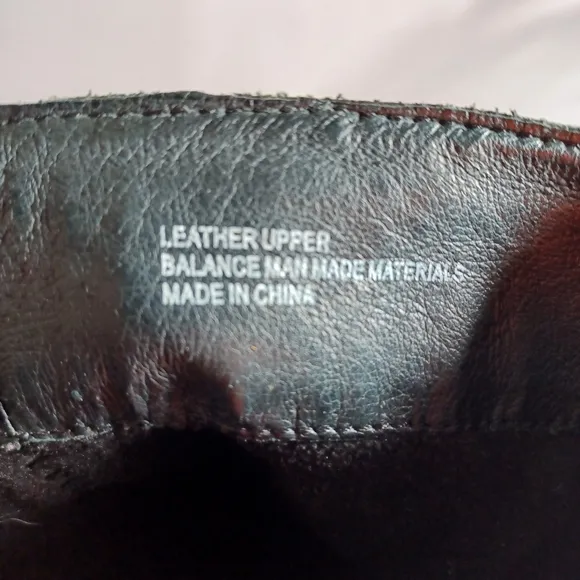 Black Leather Tall Boots Zippered Back