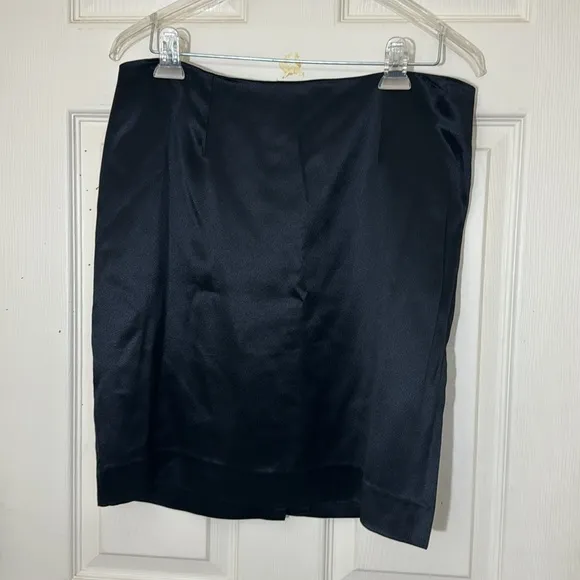 Black Suit Skirt Set With White Stones Details Size Large