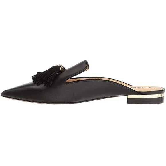 Black Tassel Slip-On Women's Shoes