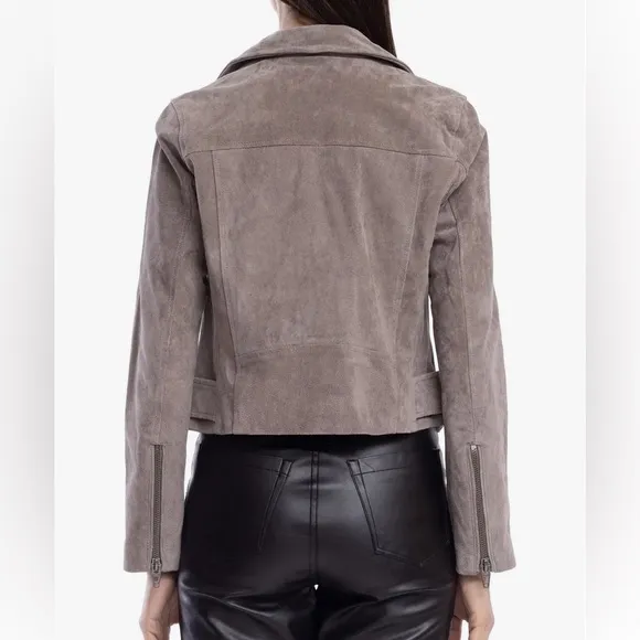 Blank NYC Suede Moto Jacket in the Rock The Boat