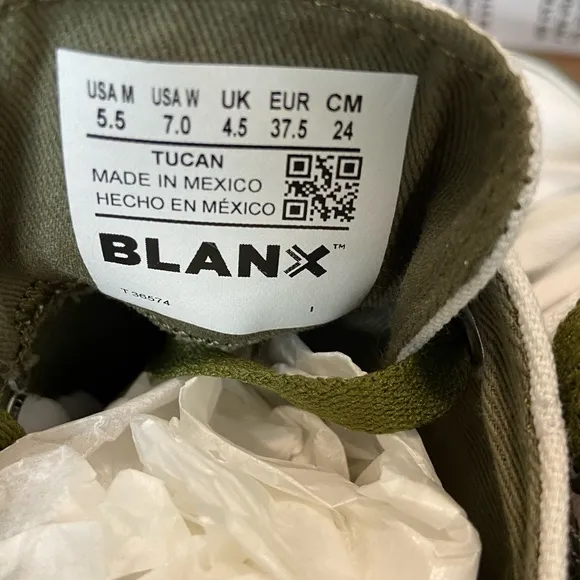 BLANX women'High-Top Limited-Edition Casual Cotton Casual‎ Canvas Classic sz 7