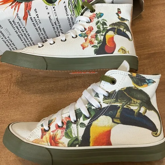 BLANX women'High-Top Limited-Edition Casual Cotton Casual‎ Canvas Classic sz 7