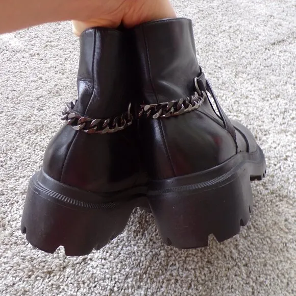 Blondo waterproof black combat boots 6.5
