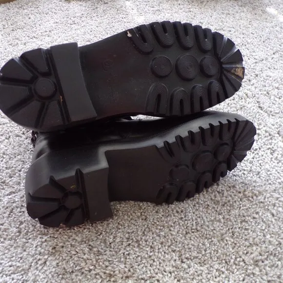 Blondo waterproof black combat boots 6.5