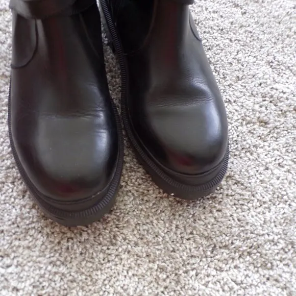 Blondo waterproof black combat boots 6.5