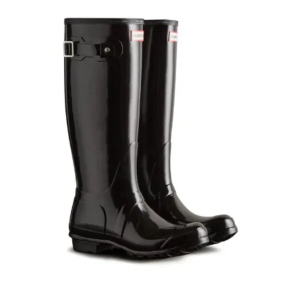 BNWT - HUNTER ORIGINAL TALL GLOSS RAIN BOOTS